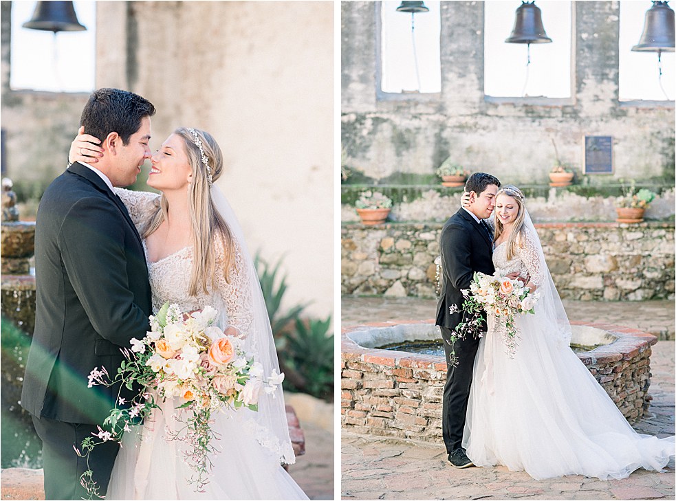 mission san Juan Capistrano wedding