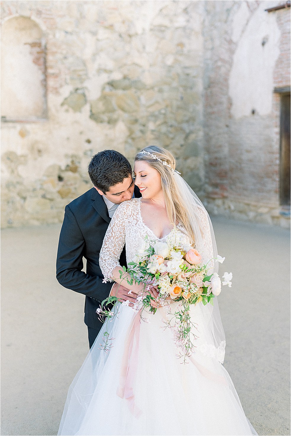 mission san Juan Capistrano wedding