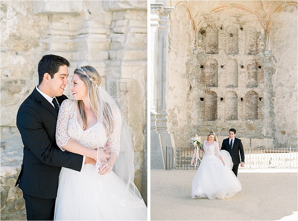 mission san Juan Capistrano wedding