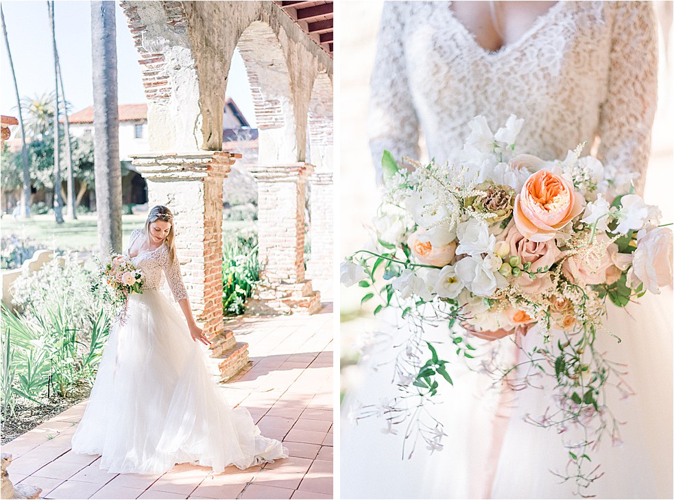 mission san Juan Capistrano wedding