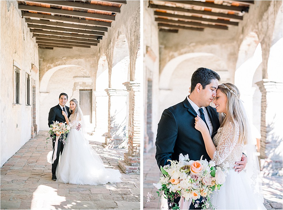 mission san Juan Capistrano wedding