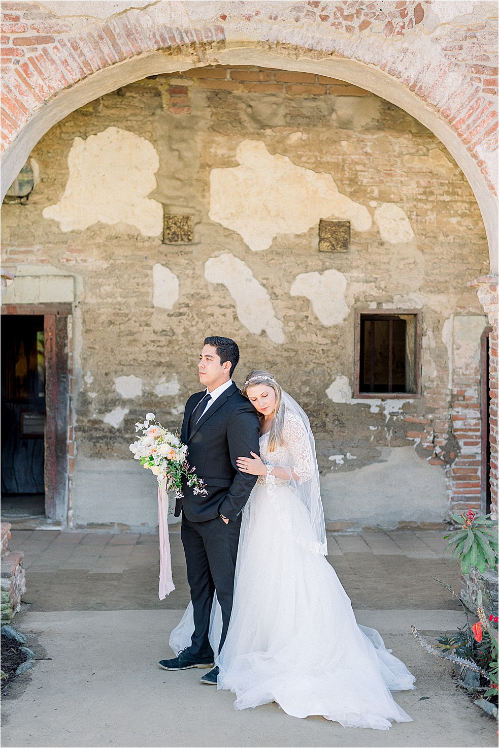 mission san Juan Capistrano wedding